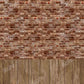 kateレンガの壁の木目スプライシング背景Chain設計