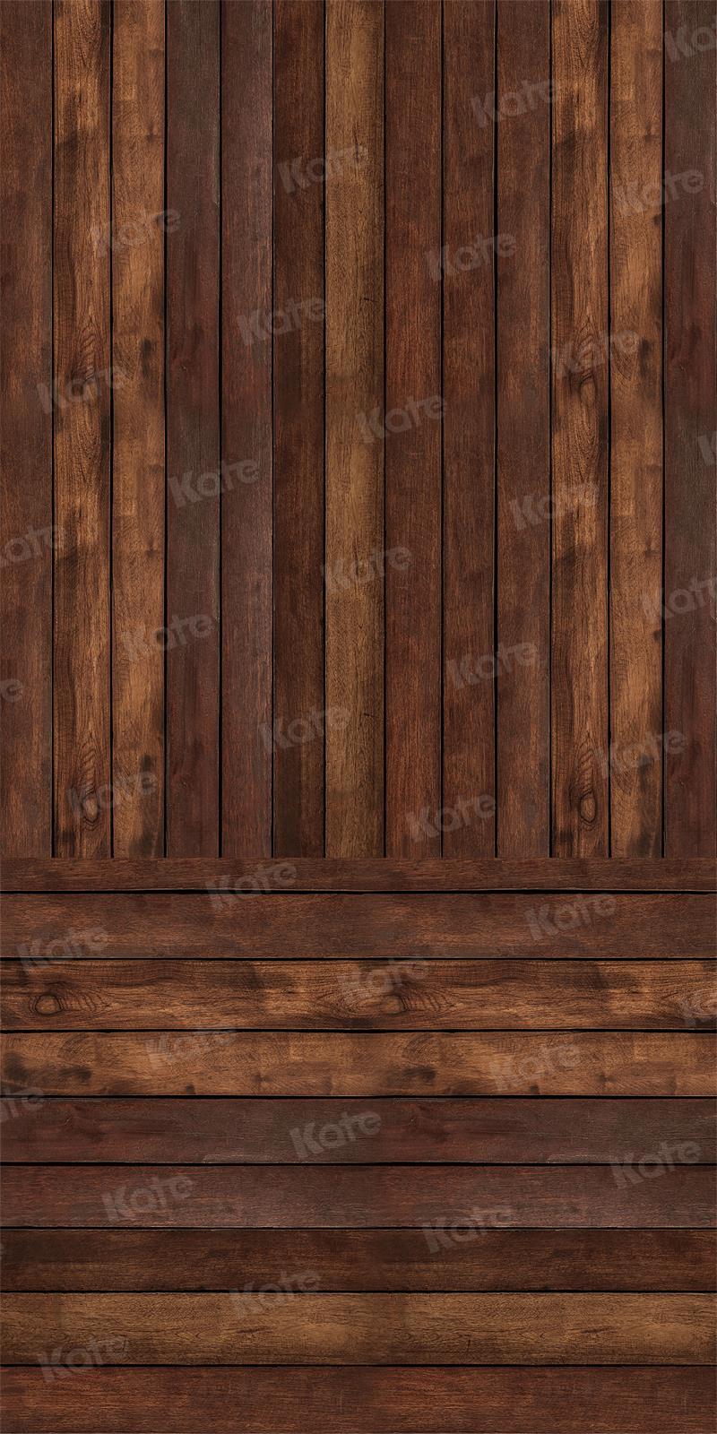 kate茶色の縞模様の板の木のモザイクの背景Chain設計