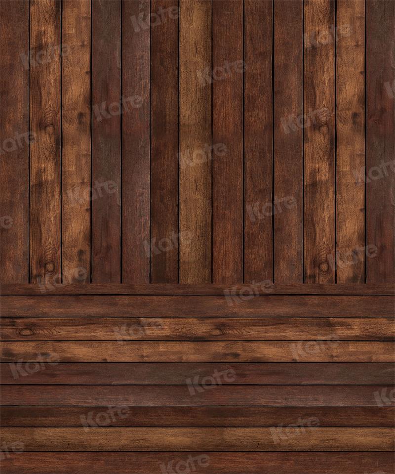 kate茶色の縞模様の板の木のモザイクの背景Chain設計