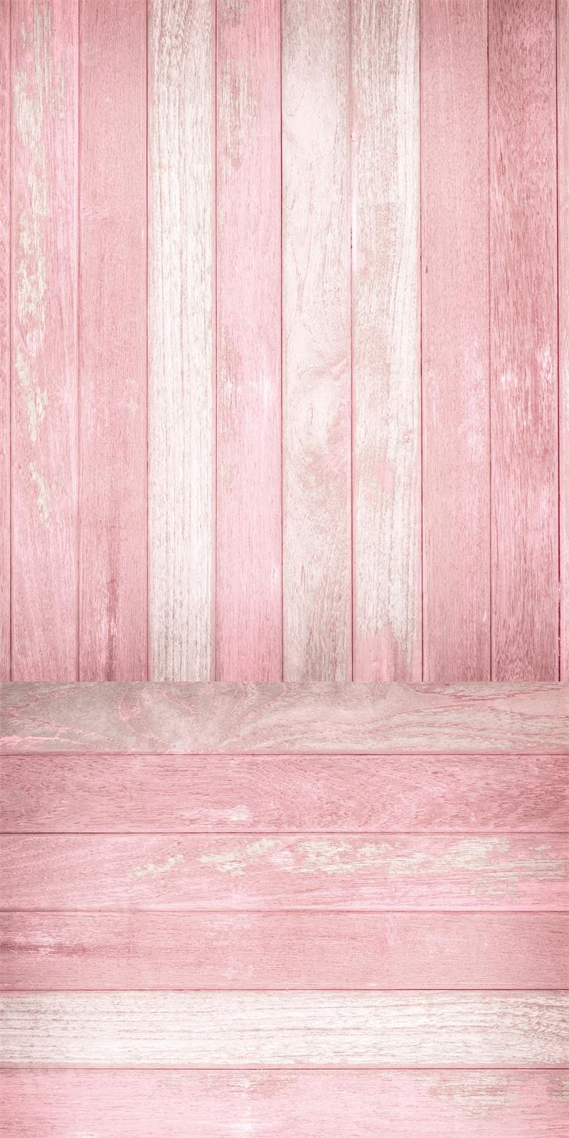 kateピンク色の縞模様の板の木のモザイクの背景Chain設計