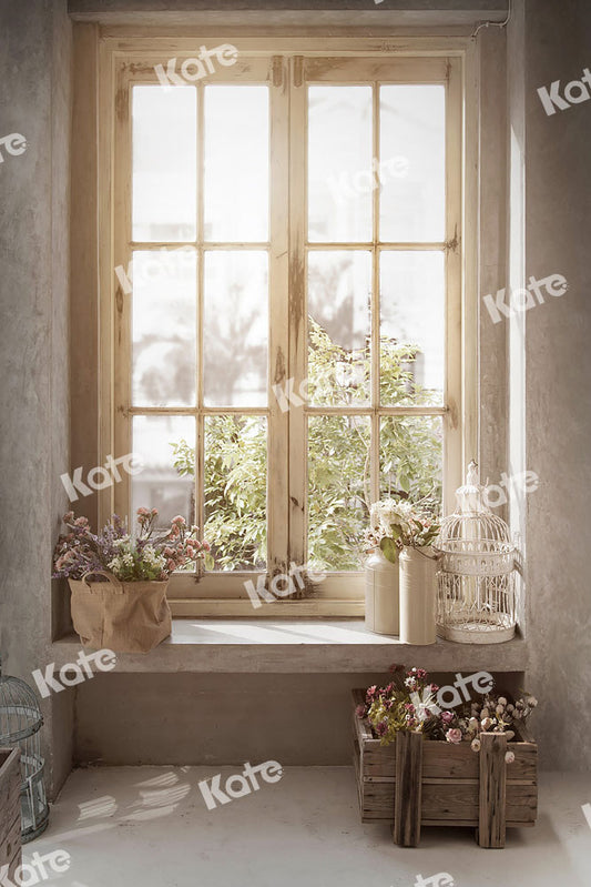 Kate屋内窓日光背景植物Emetselch設計