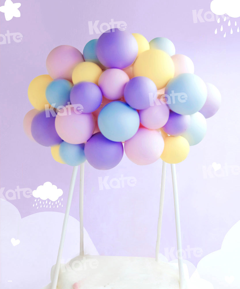 Kate写真撮影の紫のロマンチックな熱気球Chainデザイン