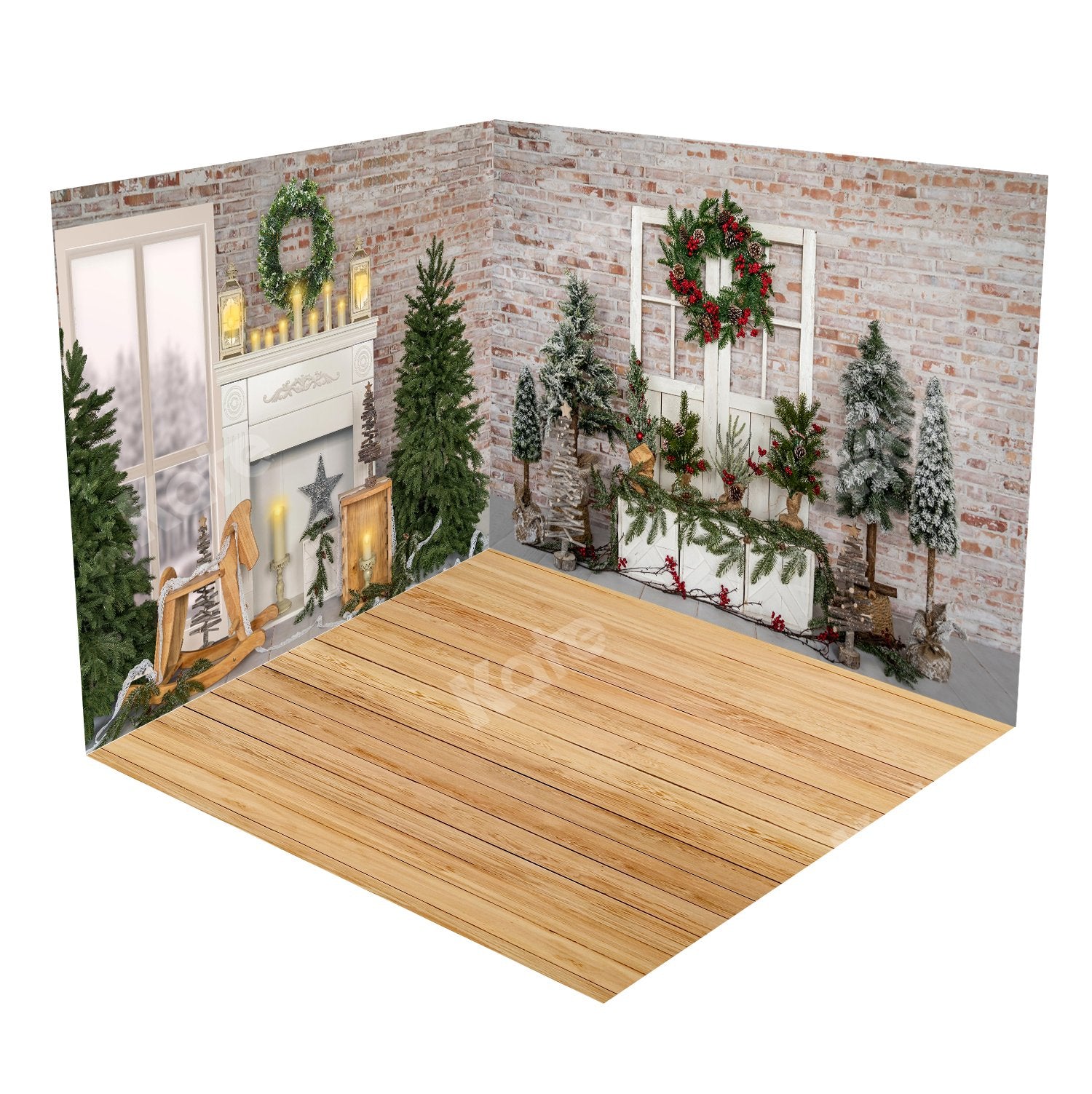 kateクリスマスウッドルームセット（8ftx8ft＆10ftx8ft＆8ftx10ft）