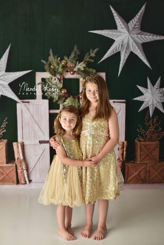 Kate設計された写真撮影のための常緑のクリスマス休暇の背景写真家Mandy Ringe