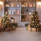 写真撮影のためのkateつのクリスマスショップツリーギフトの背景