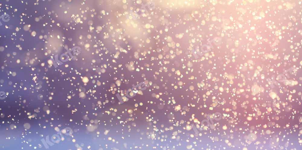 Kate ボケの冬の背景雪が降る設計された Chain Photography
