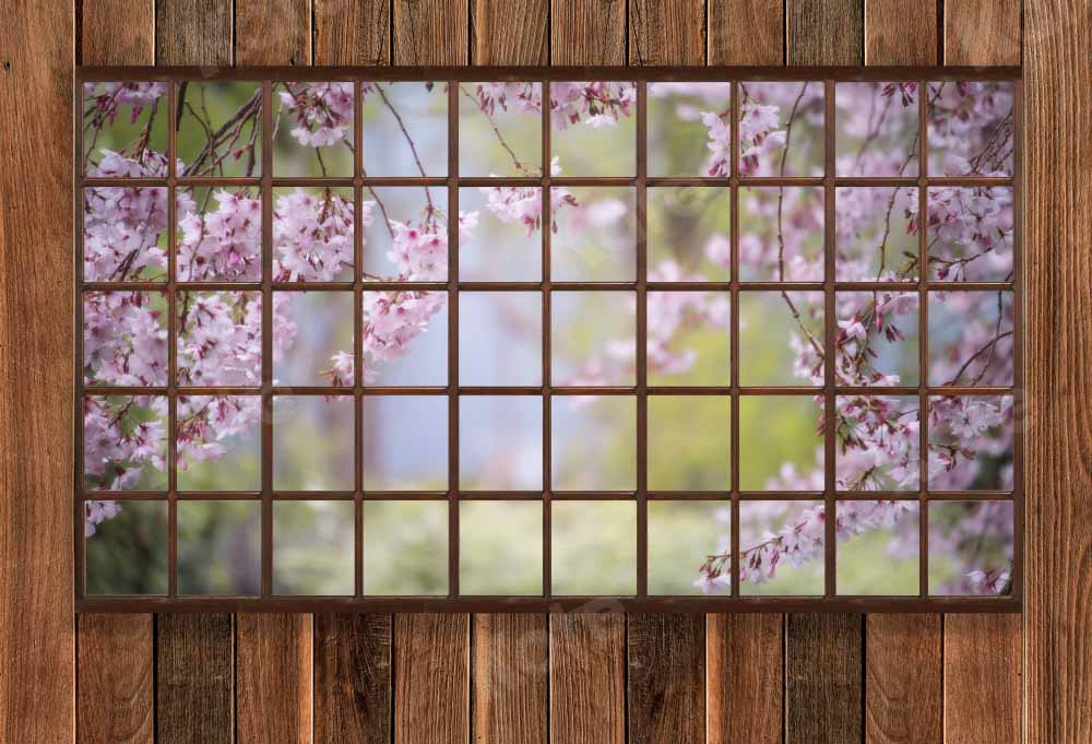 Kate 部屋の窓の春の背景Chain Photography設計