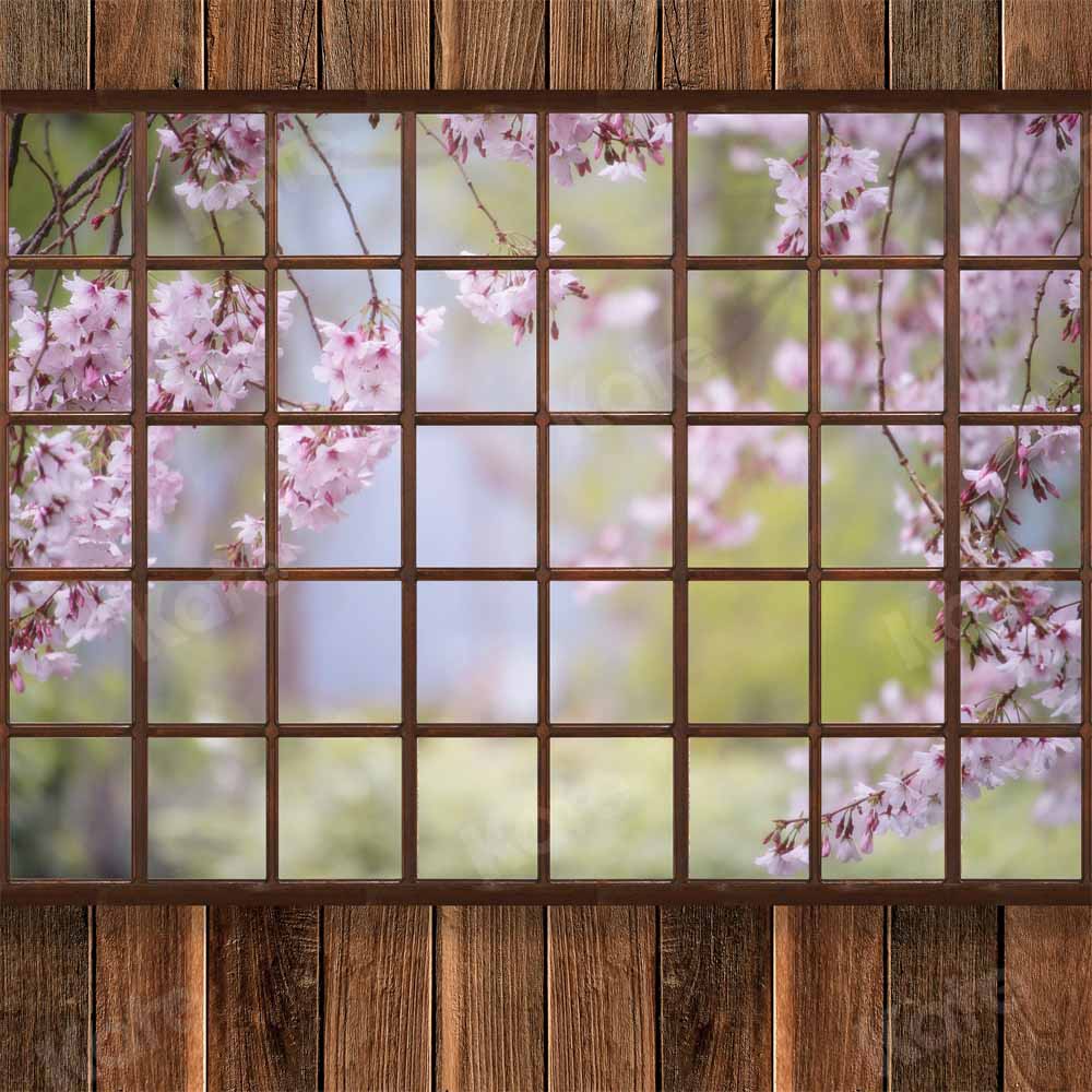 Kate 部屋の窓の春の背景Chain Photography設計
