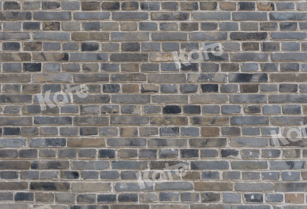 kate灰色のレンガの壁の背景Chain写真撮影