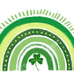 Kate聖パトリックの日の背景レインボーグリーンラッキークローバーGQ設計