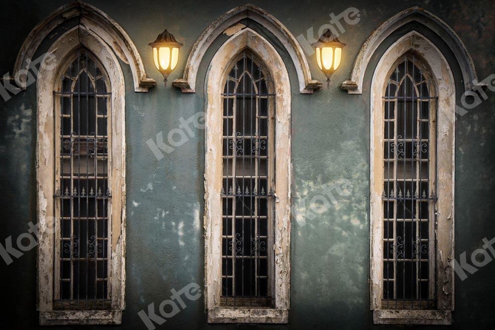 Kate教会の窓の背景 Chain写真撮影