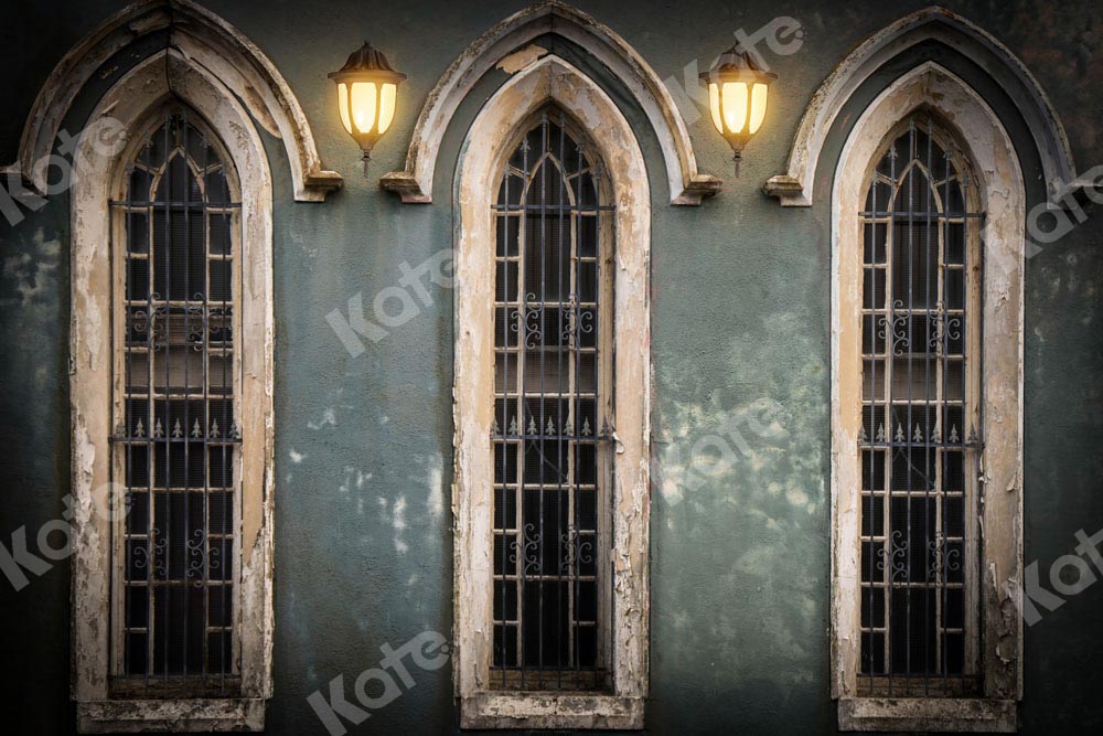 Kate教会の窓の背景 Chain写真撮影