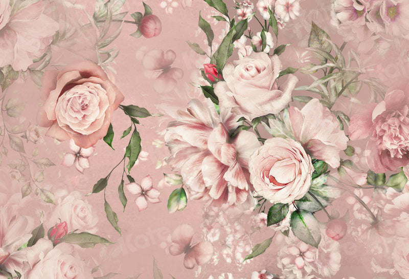 Kateピンクの花の背景