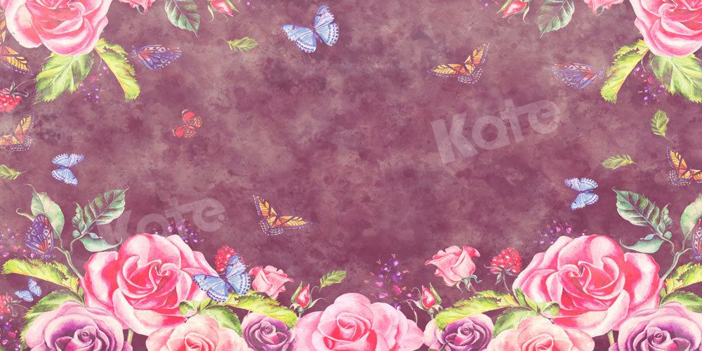 kate花蝶背景抽象的なテクスチャChain設計