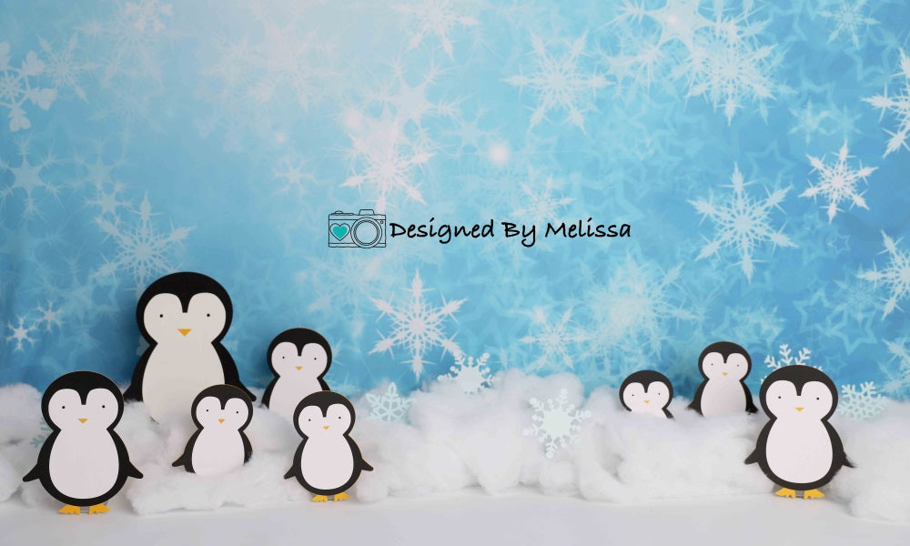 Kate 冬のペンギンの背景 Melissa King によって設計