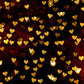 Kateゴールデンハートの背景写真撮影のための新年のバレンタインデー