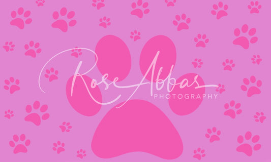 Kate写真撮影のためのマゼンタの背景の足跡Rose Abbas設計