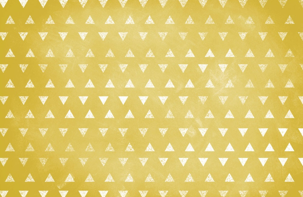 kate黄色の三角形のパターンの背景Krystle Mitchell写真撮影