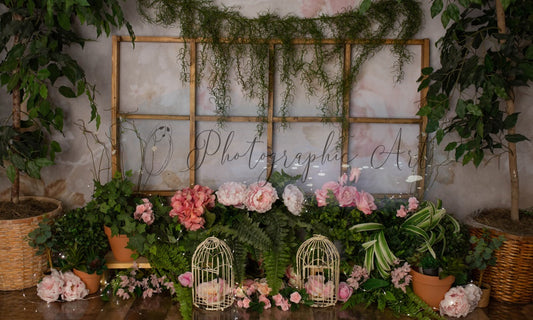 Kate写真撮影のための妖精の温室の背景Jenna Onyia 設計