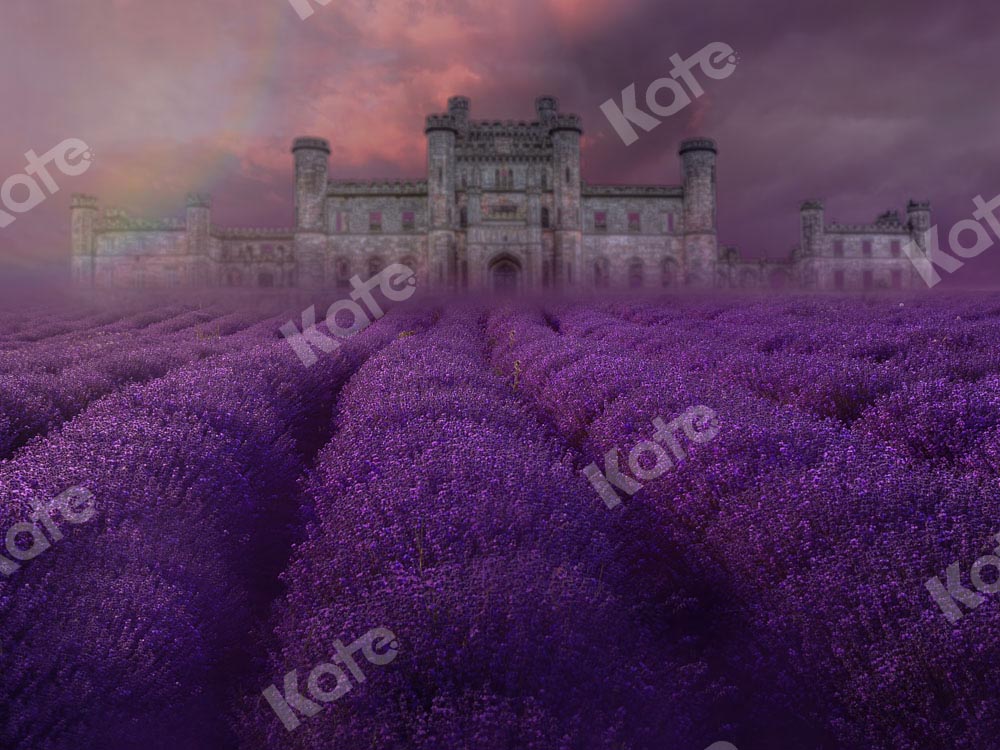 Kateラベンダーの春/夏の背景紫の花Chain Photography