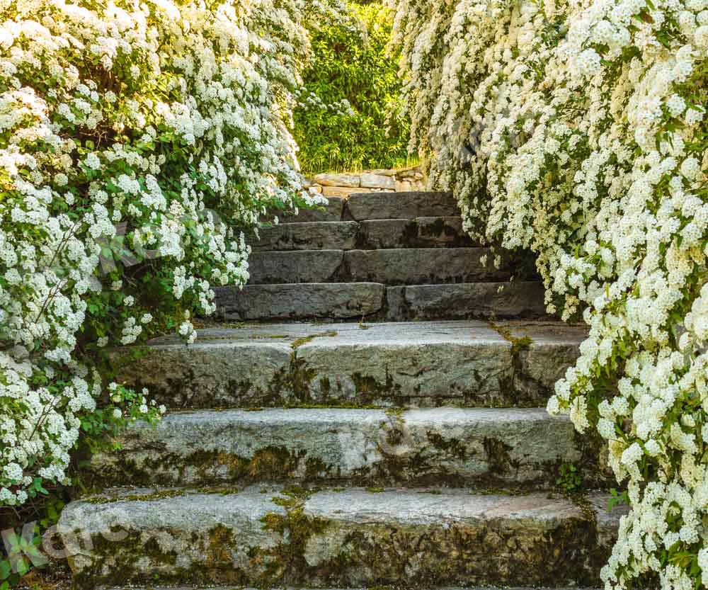 Kate春の花のステップの背景Emetselchデザイン