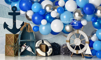 Kate航海気球ガーランドの背景Mandy Ringe設計