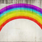 Kate写真撮影のためのレトロな虹の壁の背景