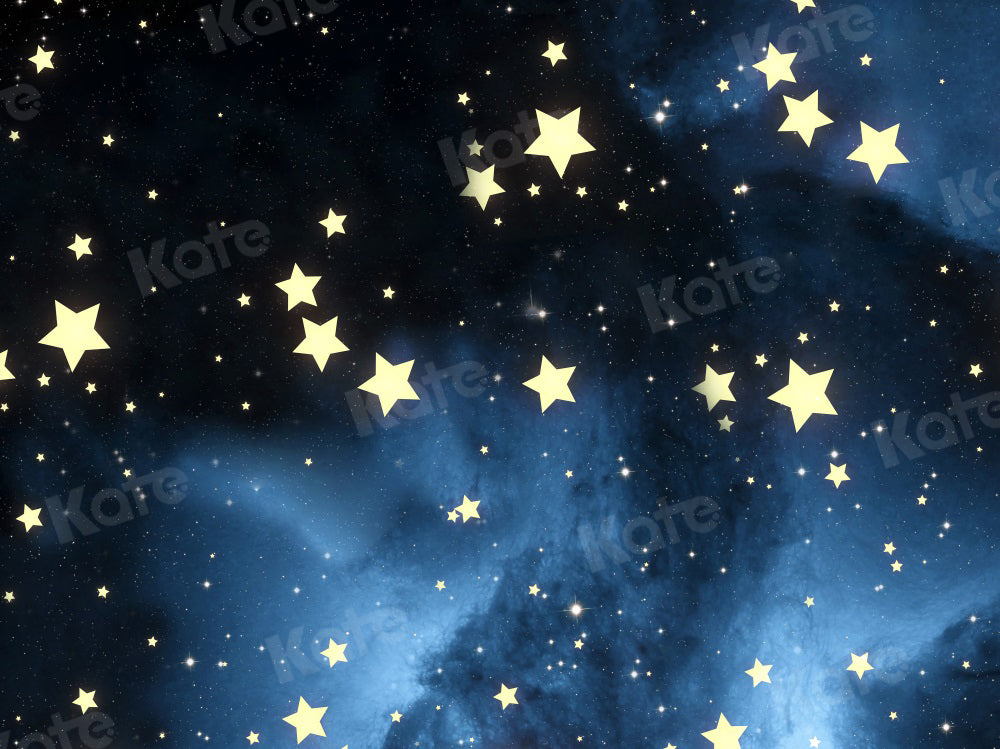 Kate写真撮影の青い夜空の星広大子の背景
