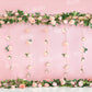 Kate夏のピンクのバラの花ケーキスマッシュの背景Emetselchデザイン