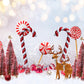 Kateクリスマスキャンヂイー雪ホットココエルクの背景
