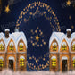 Kateクリスマスの夜の空の観覧車の背景