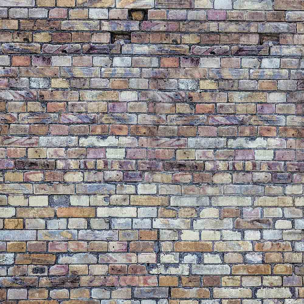 Kateカラフルなレンガの壁の背景Kate Imageデザイン