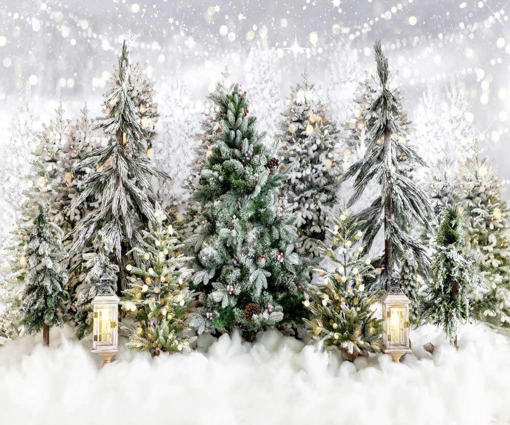 Kateクリスマスの背景ツリーパーク雪Emetselchデザイン