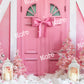 Kateピンクのクリスマスツリーお姫様ドアの背景Emetselchデザイン