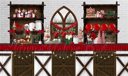 Kateクリスマス休日キッチンケーキの背景Mini MakeBelieve設計