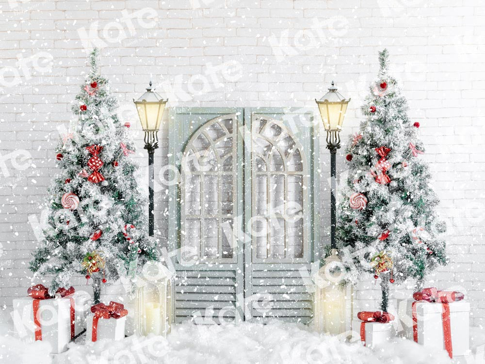 Kateクリスマス背景ドア ツリーUta Mueller設計