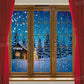 写真撮影のためのKateクリスマス赤いカーテンの背景冬