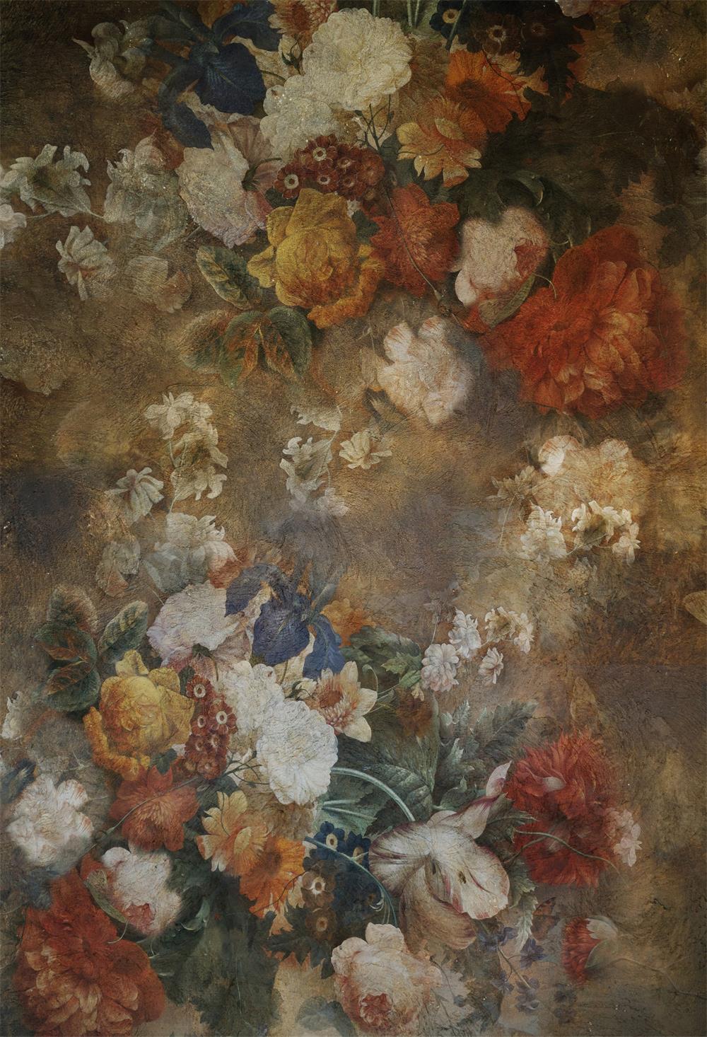 kate油絵の花の背景