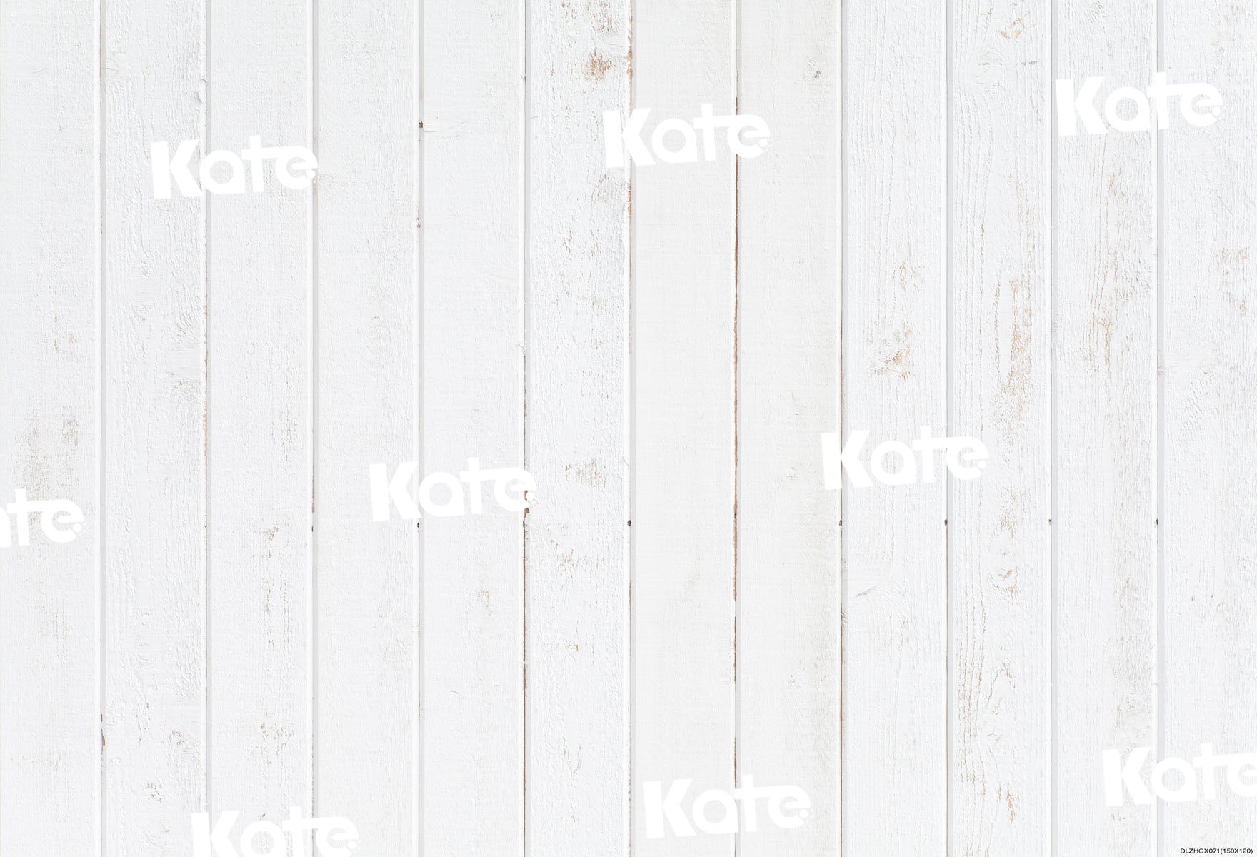 Kate ホワイトウッドラバーフローリングマット