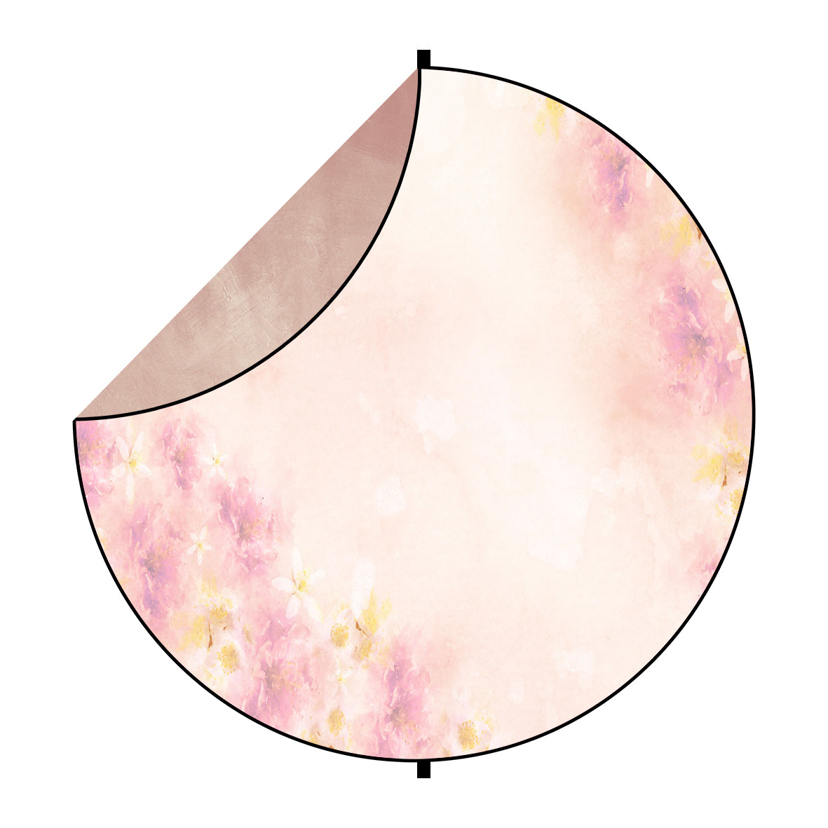 Kate ピンクの花とピンクの抽象的な折りたたみ背景写真5X5ft（1.5x1.5m）
