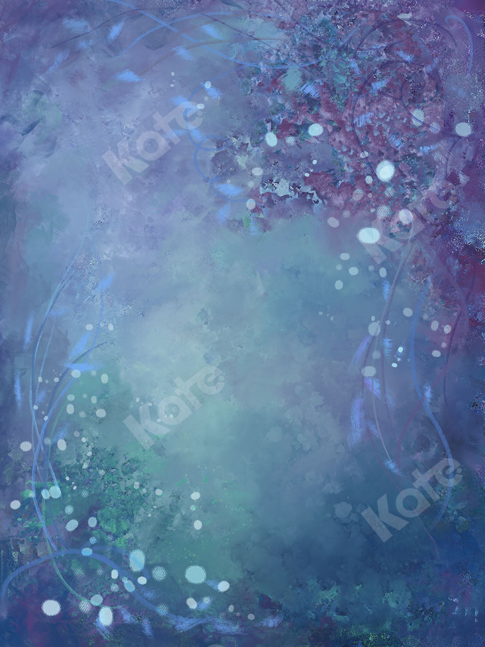 Kate 夢のような青い花の写真の背景 によって設計された GQjpg