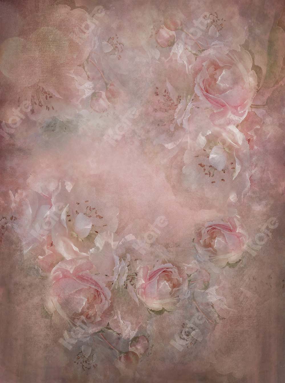 kateファインアートぼやけた花柄ピンクの背景GQ設計