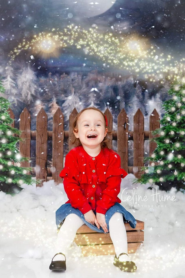 Kate クリスマスツリーの農場の写真撮影の背景