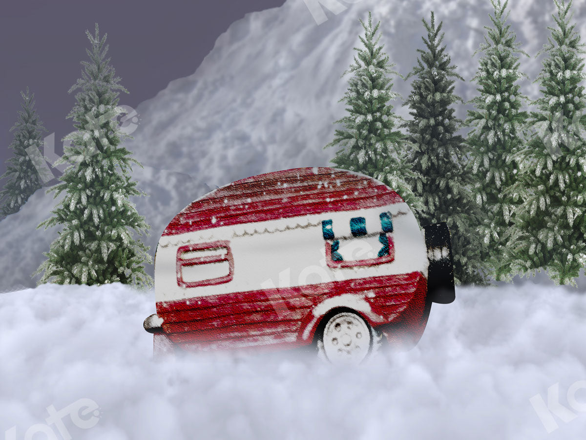 Kate クリスマス冬雪ミニバスの背景