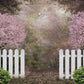 Kate 写真撮影のための春の庭の桜の背景