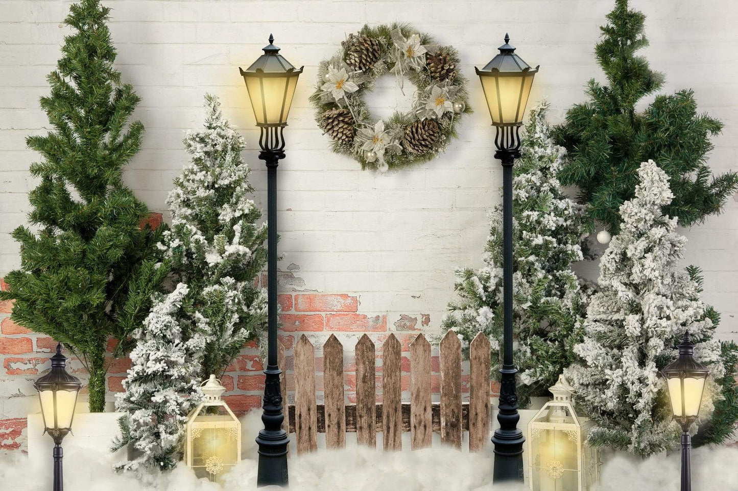 Kate クリスマスライトの木の写真撮影の背景設計された Emetselch