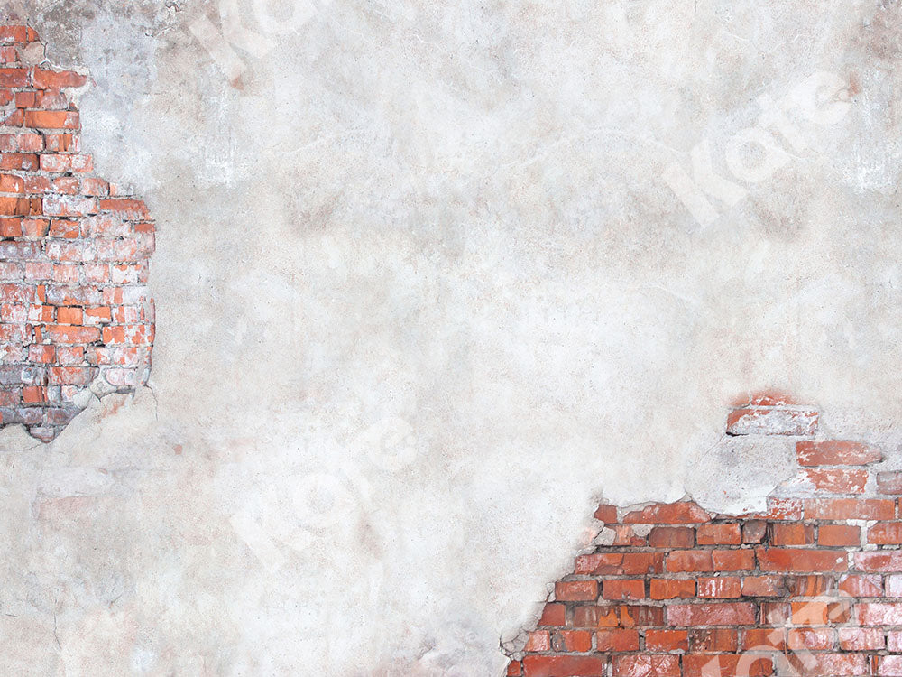 kateセメント写真を背景にした赤レンガの壁 によって設計された Kate Image