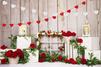 Kate 赤い花バレンタインデーの背景によって設計された  Emetselch