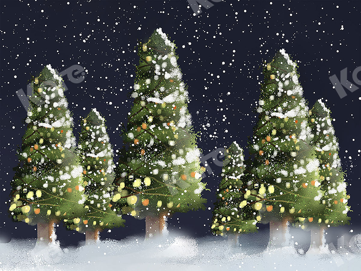 Kateクリスマスツリーファーム雪背景 によって設計された  Chain Photography