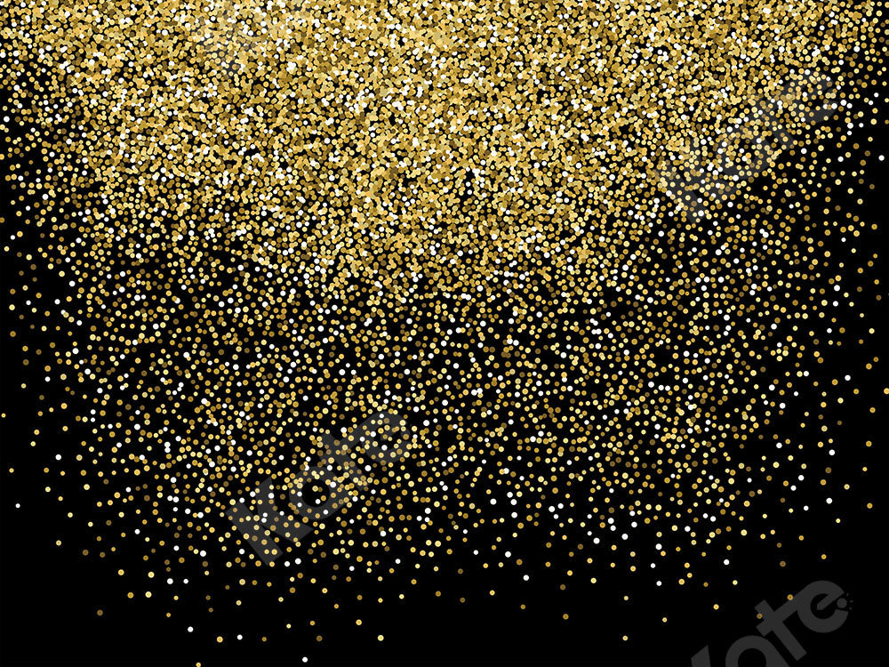 Kate 黄金の光沢のある黒いボケ背景設計された Kate Image